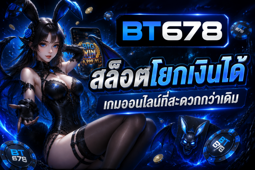 สล็อตโยกเงินได้ BT678 ทางเลือกใหม่ของการใช้งานเกมออนไลน์ที่สะดวกกว่าเดิม